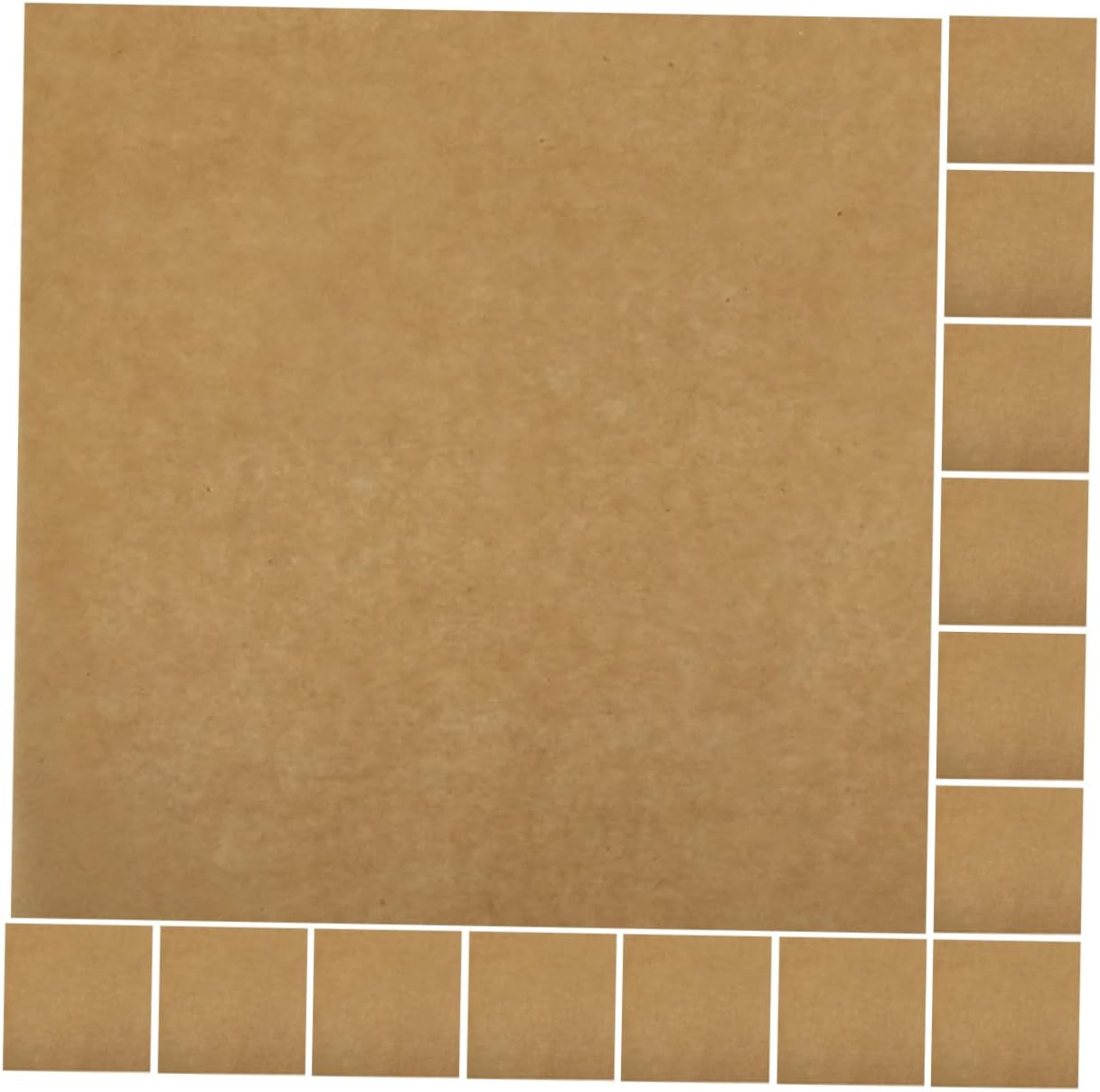 PRETYZOOM 100sheets Thickened Baking Parchment Paper Non-stick Air Fryer Liner Grease-resistant Cooking Sheets for Baking Grilling and Food Wrapping