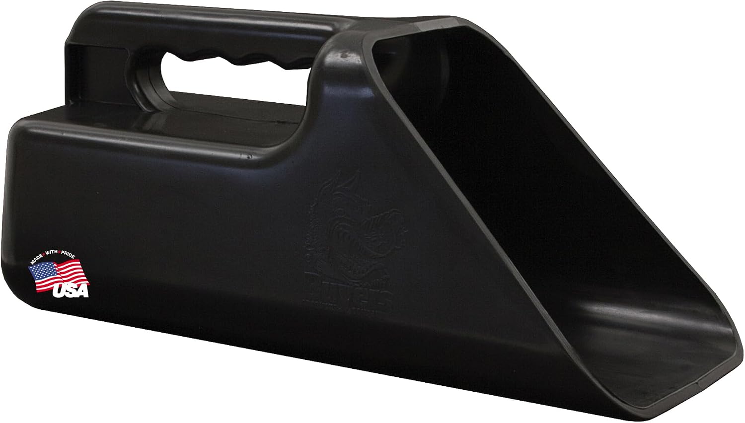 Buyers Products 9031110 Heavy-Duty Poly Scoop for Salt, Ice Melt, Feed & Fertilizer, 1.5 Quart Capacity with Slanted Opening and Comfort Grip Handle for Efficient Material Transfer Needs