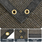 90% Sun Shade Cloth, Kesfitt 12x20FT Garden Shade Cover with Reinforced Grommets, Mesh Tarp Sun Privacy Screen for Greenhouse, Plant, Pergola, and Backyard Patio Sunshade