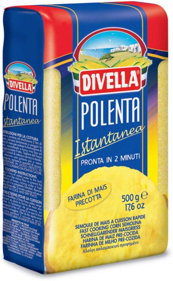 Divella Polenta Istantanea - 500g product of Italy, Pack of 4.