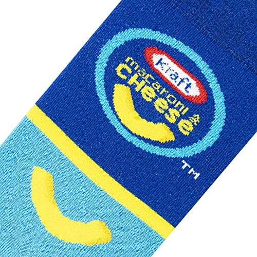 Crazy Socks – Food Brand Icons Novelty Crew Socks – Large – Snack Pantry Graphic Socks – Funny Food Gift Socks
