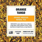 Tiesta Tea - Orange Tango, Loose Leaf, Orange Hibiscus Herbal Tea, Premium Non-Caffeinated Fruit Blend, Makes Hot or Iced & Up to 25 Cups, 2oz Resealable Pouch