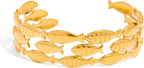 Chunky Gold Cuff Bangle Bracelet for Women Fish/Starfish Bracelets Statement Adjustable Jewelry