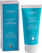 Foltene Sebum Clarifying Shampoo for Oily Hair - Normalizing Oily Scalp Shampoo with Vitamin B6, Biotin, Sage - Removes Excess Oil, Refreshes Scalp, Cleans Hair - 6.8 Fl oz