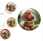 Custom Photo Drink Toppers, Wafer Paper Cocktail Decorations, Round, 2-2.5 Inch, Floating Design, 12 Pack