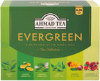 Ahmad Tea Green Tea, Evergreen Selection Pack Teabags, 60 Foil Teabags - Caffeinated & Sugar-Free