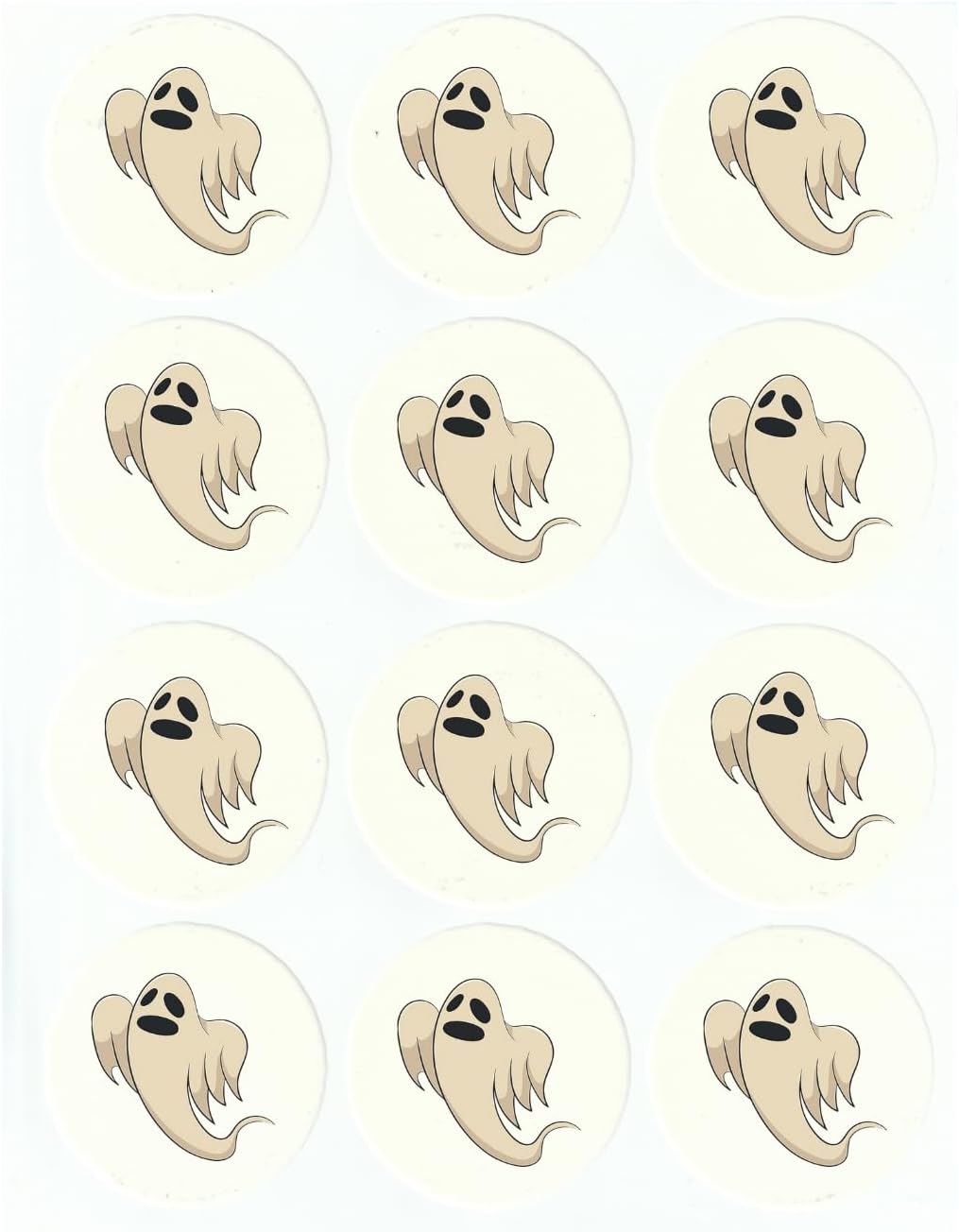 Oasis Supply, Edible Halloween, Thanksgiving, & Christmas Cake Decorations, Cupcake, Ice Cream, and Brownie Toppers (Ghost, 12.00)