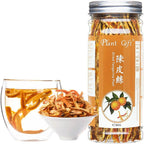 Plant Gift Tangerine Peel Tea 陈皮 Orange Peel, 100% Natural Pure Herbal Tea,Dried Mandarin Oranges, Cold Brew Tea, Dried Tangerines, Orange Peel Strips 80G / 2.82oz