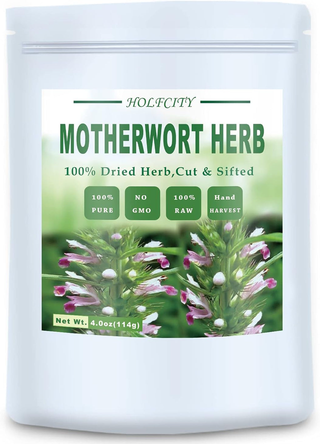 Dried Motherwort Herb, 4.0oz(114g), Cut & Sifted, 100% Natural Motherwort