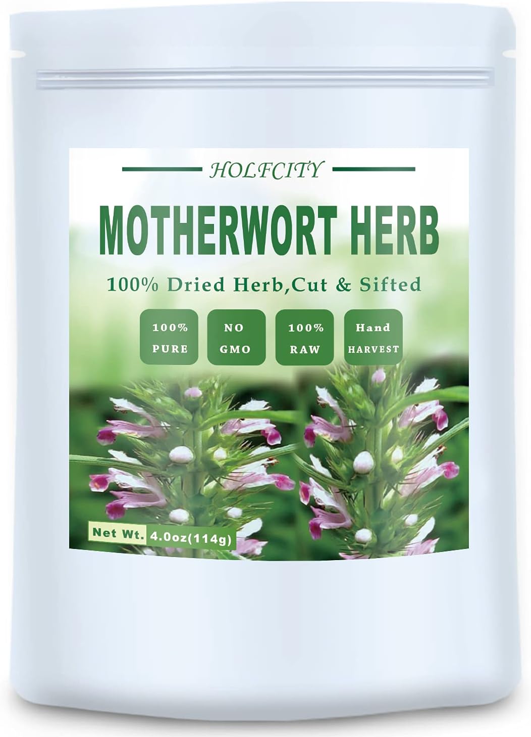 Dried Motherwort Herb, 4.0oz(114g), Cut & Sifted, 100% Natural Motherwort