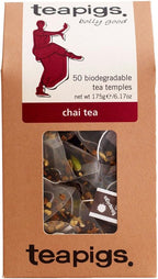 Teapigs Chai Tea Bags Made With Whole Leaves, bold flavor, natural ingredients – 50 Count (1 Pack of 50 Teabags)