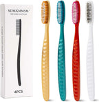 Big Soft Adult Toothbrush Long Clean whitening Soft 4 Pack.