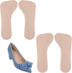 2 Pairs High Heel Comfort Pads, Invisible Self-Adhesive Cushion Insoles Arch Support Weight Shifting Shoe Inserts for Women Comfort Insoles Shoe Pads for Sandals Flats Pump Dress Shoes Boots (Beige)