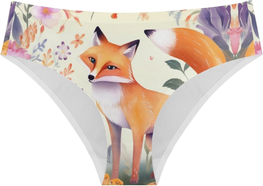 Amzbeauty Women's Cool Animal Underwear,Low Waist Stretch Briefs Soft Underpants Breathable Ladies Panties Size S,M,L,XL