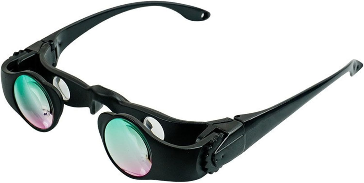 Adjustable Eyeglasses 8X Magnifying Glasses, Adjustable Focus Eyeglasses Polarized Wearable Magnifying Glasses Eyewear for Seniors Watching TV, Reading, Fishing