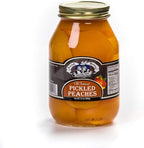 Amish Wedding Ready to Eat Peaches, USA Made 32 ounce Glass Jar, No Preservatives, Pickled
