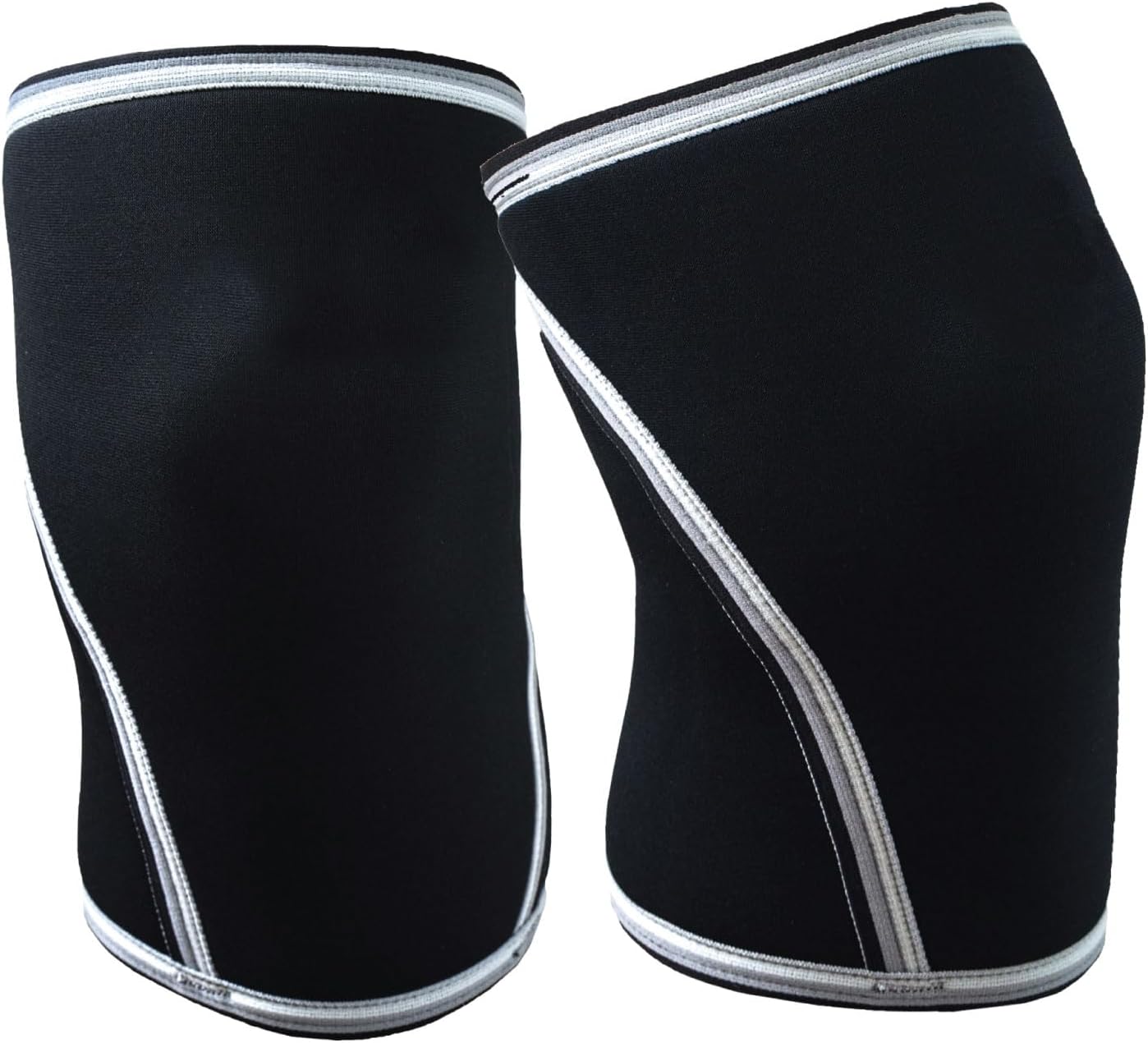 Knee Sleeves (1 Pair) 7mm Neoprene Thick Compression Knee Brace Support for Weightlifting, Powerlifting, Squatting & Fitness Training for Women and Men Black (MEDIUM)