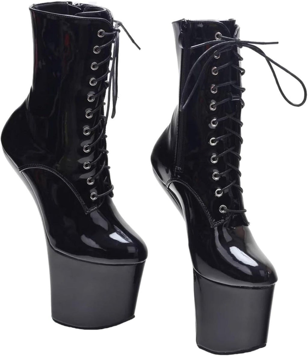 High Heels 20cm Pole Dancing Boots Velvet Heelless Thick Sole