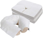 EarthLite Disposable Face Cradle Covers – Medical-Grade, Ultra Soft, Luxurious, Non-Sticking Massage Headrest Covers for Massage Tables & Massage Chairs