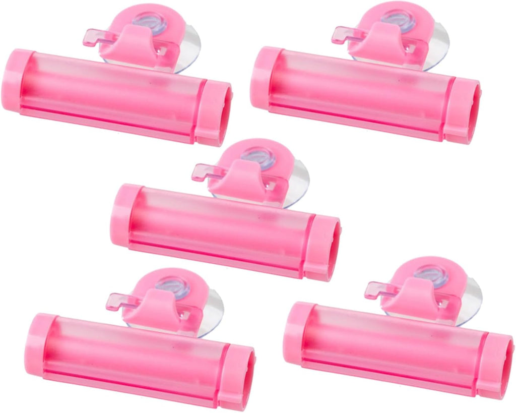 FRCOLOR Manual Toothpaste Extruder Facial Cream Squeezer 5pcs Rolling Toothpaste Pump for Home