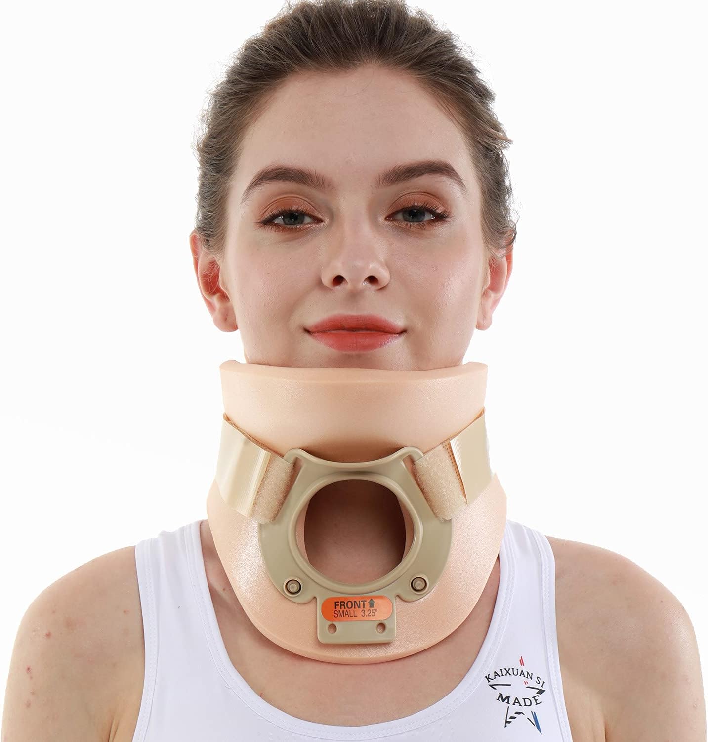 Philadelphia Neck Brace Foam Lightweight Soft Cervical Collar Height 3 1/4 Inch Immobilizer Collar Support Neck Traction Device Neck and Head Braces (Size M)