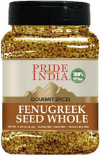 Pride of India – Fenugreek Seed Whole – Whole & Gourmet Indian Spice – Ideal Seasoning for Cooking – Free of Preservatives – Easy to Use – 12 oz. Medium Dual Sifter Jar