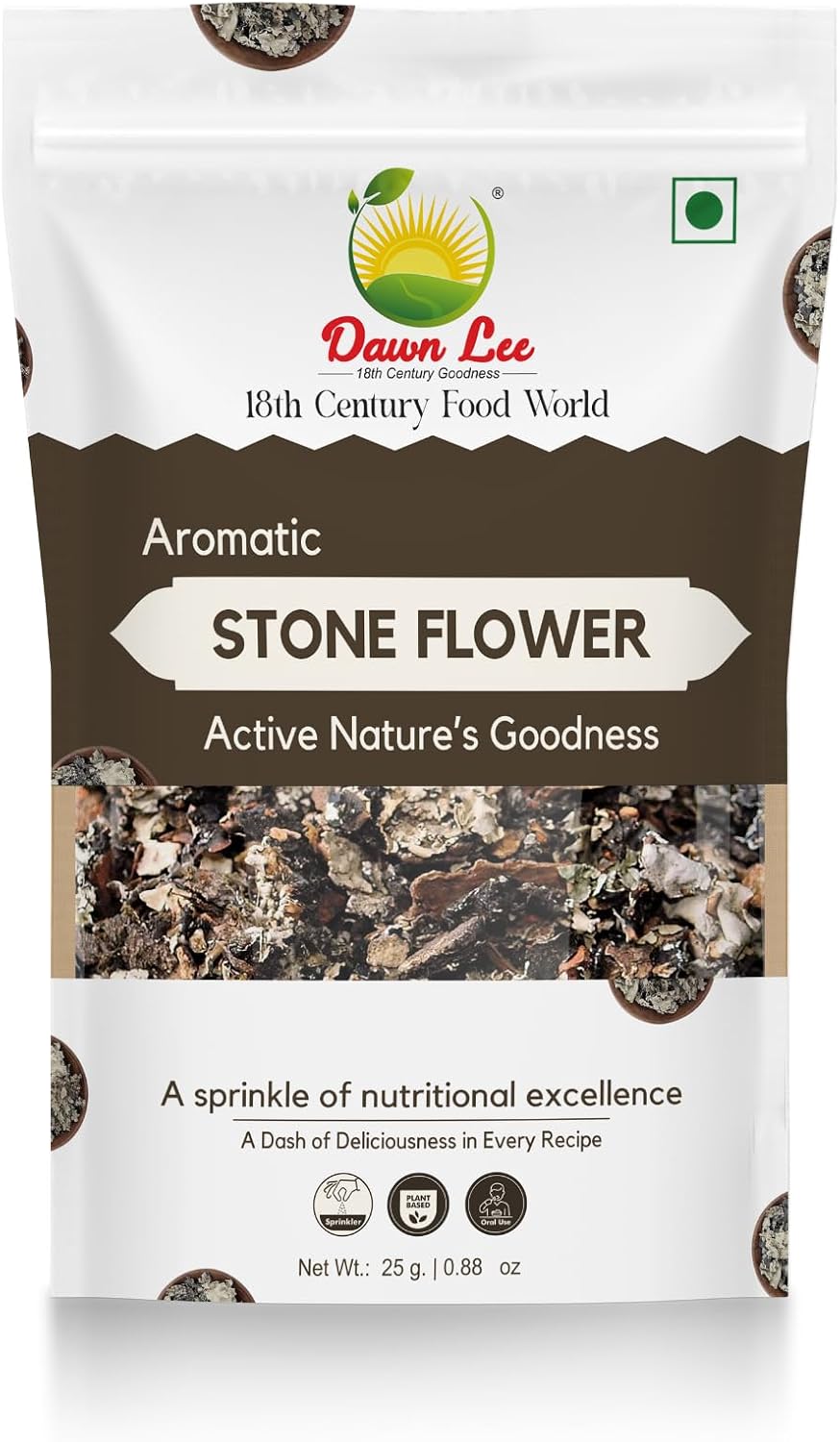 Dawn Lee Stone Flower Spices 25g/.88oz - Indian Stone Flower- Dagad Phool- Kalpasi- Pathar Phool- Chhabila- Kalpasi Spice- Permalia Perlata- Rock Flower Stone- Patthar Ke Phool- Indian Masala- Pure Fragrant Spice for Cooking