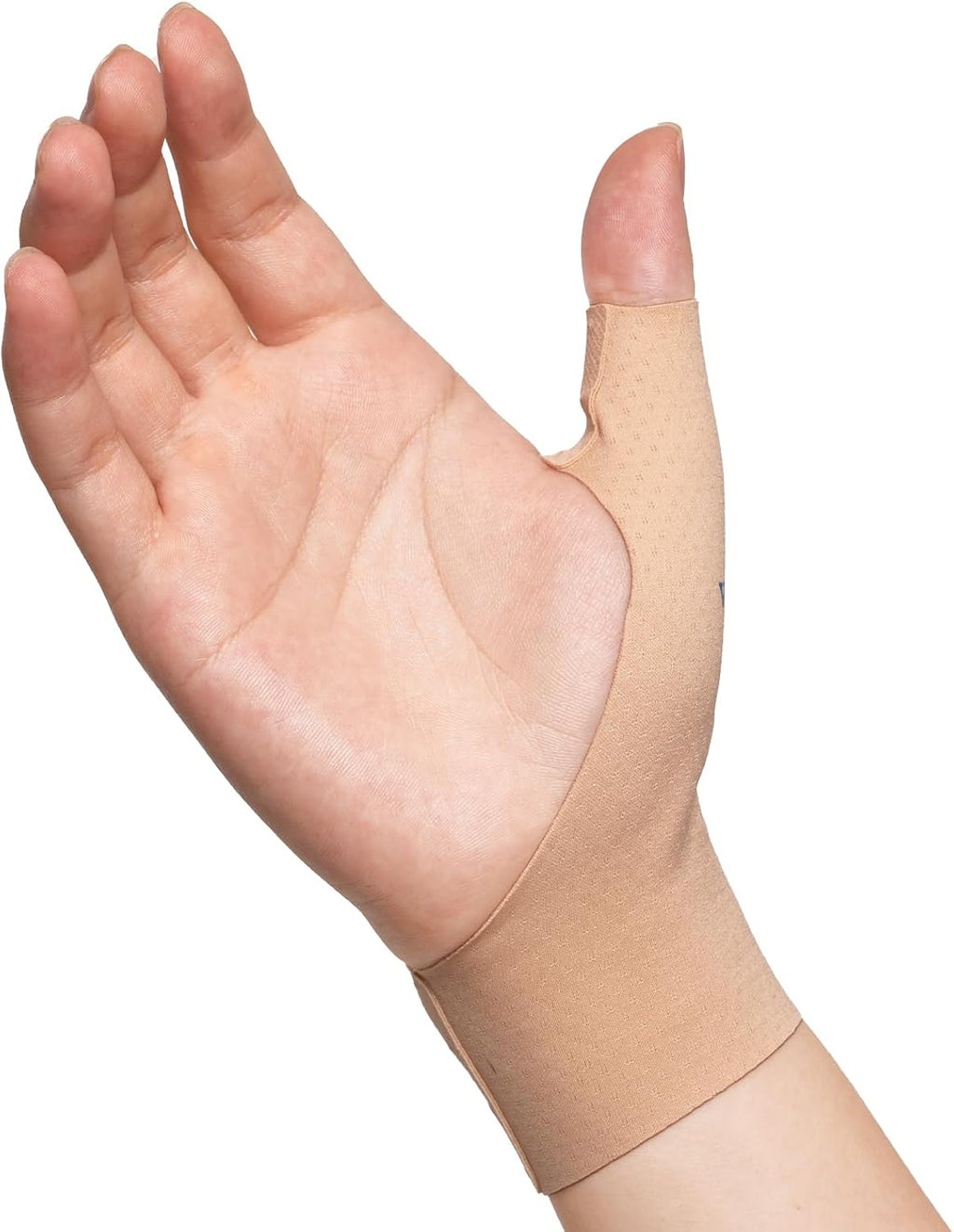 VELPEAU Elastic Thumb Wrist Support Brace (Pack of 2), Splashproof Compression Sleeve for Arthritis Pain, Tendonitis, Sprains, Sports, Splint Liner, Fits Left & Right Hands (Long Version - Khaki, Medium)