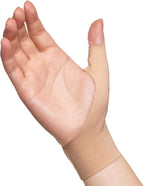 VELPEAU Elastic Thumb Wrist Support Brace (Pack of 2), Splashproof Compression Sleeve for Arthritis Pain, Tendonitis, Sprains, Sports, Splint Liner, Fits Left & Right Hands (Long Version - Khaki, Medium)