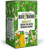Heath & Heather Organic Green Tea & Manuka Honey (Pack of 3)