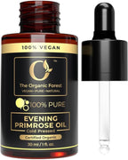 USDA Organic Evening Primrose Oil - 100% Pure & Natural for Skin & Face - Liquid Carrier for Essential Oils Mixing - Perfect Oil Control Face Moisturizer