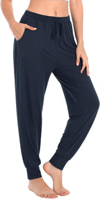 Envlon Womens Yoga Pants Loose Lightweight Workout Sweatpants Drawstring Comfy Joggers Casual Lounge Pants with Pockets