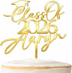 Personalized Craduation Cake Topper Class of 2026 | Graduation Cake Topper Class of 2026 | Congrats Class of 2026 | Congrats Graduation Hat Student Class of 2026 | Congrats Grad Cake Toppers w/Name