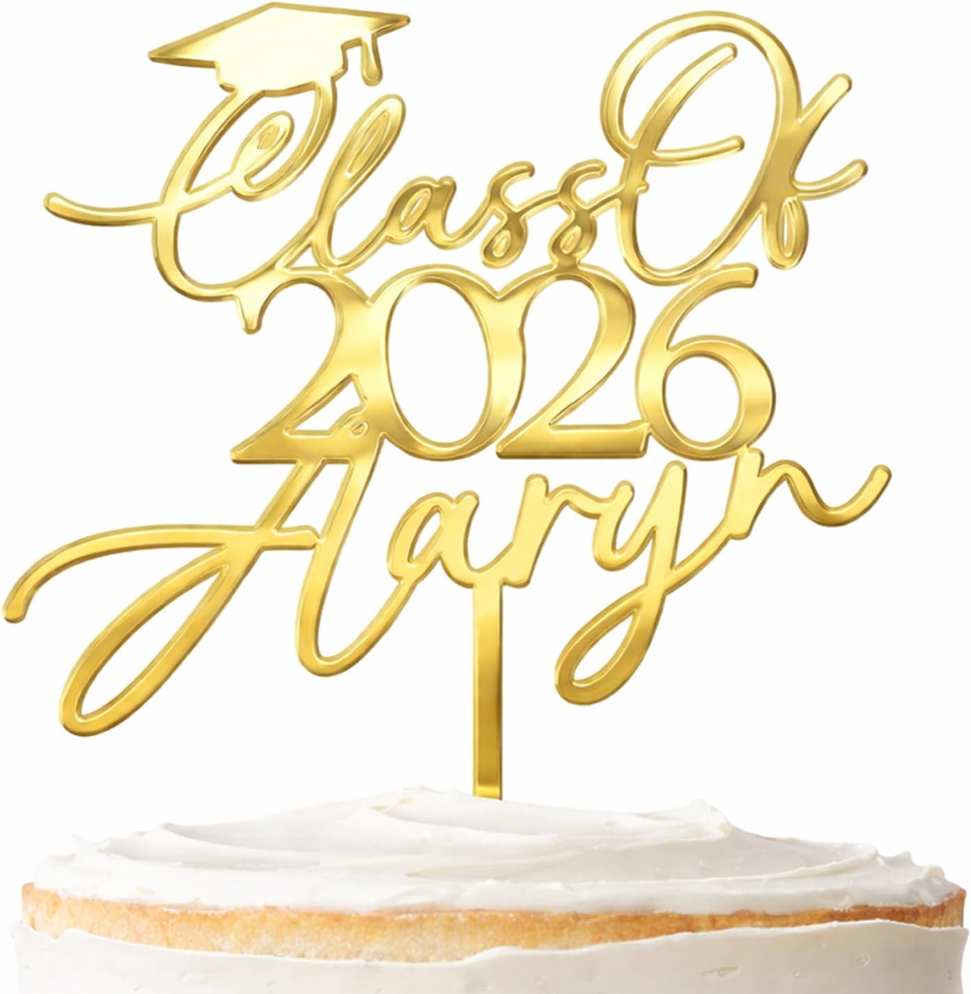 Personalized Craduation Cake Topper Class of 2026 | Graduation Cake Topper Class of 2026 | Congrats Class of 2026 | Congrats Graduation Hat Student Class of 2026 | Congrats Grad Cake Toppers w/Name