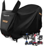 Mobility Scooter Cover Waterproof Outdoor, Electric Wheelchair Covers Waterproof Carrier Mobility Scooter Accessories for All Weather Protect from Sun, UV, Rain, Wind, Dust (L: 49"*23"*39")