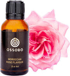 Ossoro Moroccan Rose Flavour Essence Pure Gluten-Free Flavor Essence For Food Flavoring for Baking 1 Fl Oz Bottle Used For Cakes, Ice creams