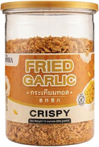 Thairaya Fried Garlic 10 ounces (284 grams) Premium Golden Brown Crispy Garlic All-Natural No rancid No Preservatives, Import from Thailand, Deep fried, Gluten free Ready-to-Use Topping for Salads, Soups, Noodles & More