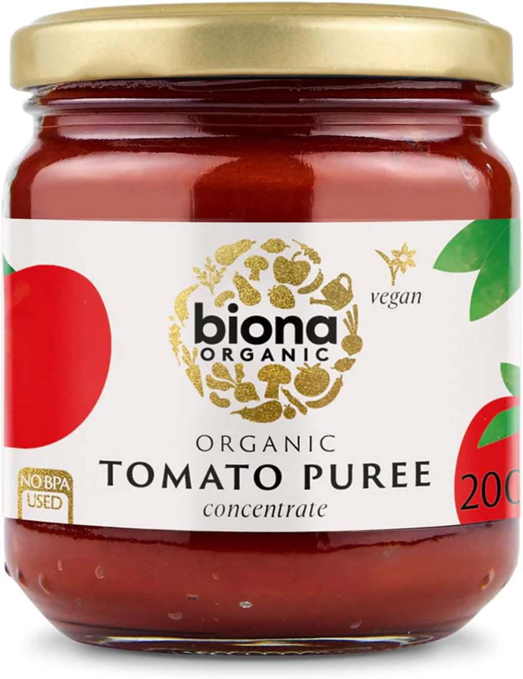 BIONA Organic Tomato Puree, 200 GR