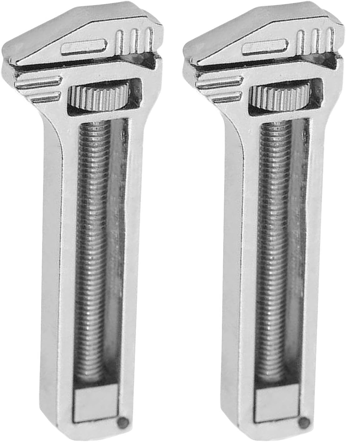 Compact Titanium Multi-tool, Pocket Multitool Mini Wrench, Bottle Opener Keychain, Mini Alloy Multi-tool for Everyday Prep, Repairing, Backpacking, Camping, And Hiking(2pcs)