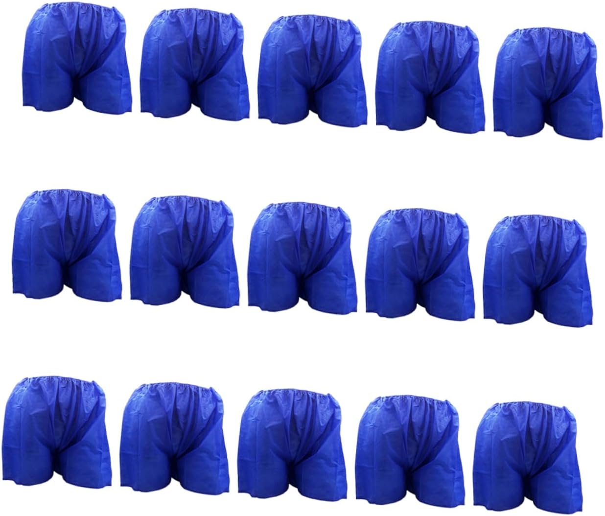 15pcs Blue Disposable Sauna Underwear for Men Non-Woven Sauna Briefs for Spa and Massage Activities Gentle and Breathable for Fitness and Travel