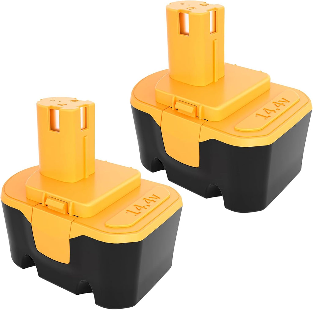 Reoben [Upgraded] 3600mAh Replacement Battery Compatible with Ryobi 14.4V Battery 1314702 130224010 130224011 130281002 1400144 1400655 HP1441 HP1441M HP1441MK2 HP1442M Cordless Power Tools (2 Pack)