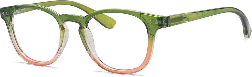 Eyekepper Fashion Readers Womens Reading Glasses (Green-Pink Frame, 0.75)