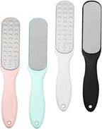 FRCOLOR 4pcs Double-Sided Pedicure Foot Files Stainless Steel Callus Removers for Smooth Feet Dead Skin Removal Tool for Men and Women Home Care Kit