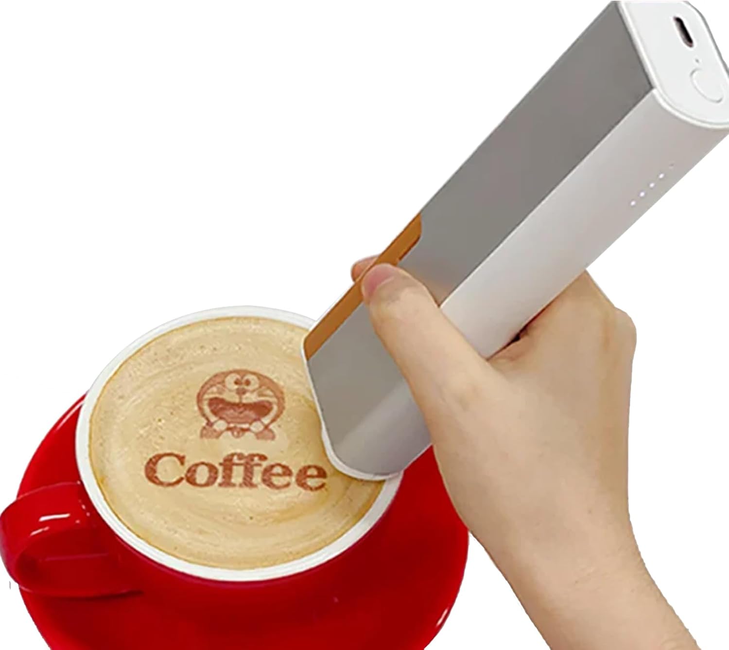Handheld Food PrintPen & Edible Inkjet Printer Mini Coffee Latte Art Machine for Restaurants Bakeries Cafes Macaron DIY Design
