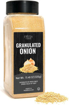 Fresh Finest Granulated Onion 11.46oz - Premium Onion Powder - All-Natural, Non-GMO, Gluten-Free, Kosher - Perfect for Cooking, Seasoning, and Enhancing Flavors