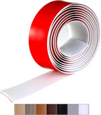 Bnell Floor Transition Strip Floor Cover Strips Self Adhesive Flooring Transitions Laminate Floor Strip Vinyl Floor Flat Divider Strip for for Joining Floor Gaps（3.28FT, 1.57in, White）
