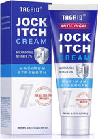Antifungal Jock Itch Cream: Jock Itch Relief for Men and Women - Extra Strength Antifungal Cream for Skin - Relief for Itchy Skin - Premium Anti-Fungal Relief - Relieves Itching Burning - 3.53 OZ