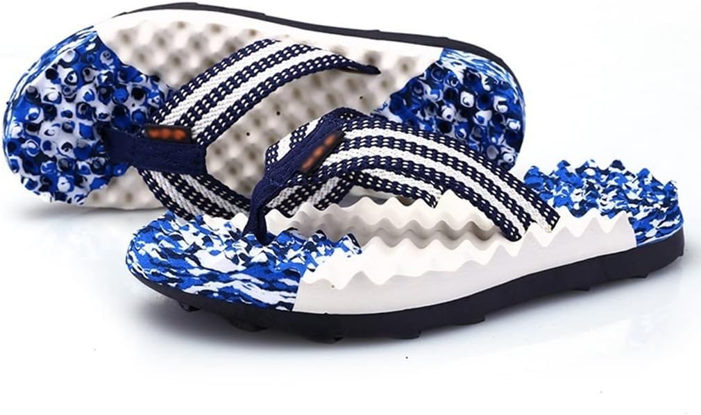 XUEMML Massage Slippers Foot Reflexology Shower Shoes Mens &Womens House Flip Flop Open Toe Foot With Arch Support Relief Fasciitis