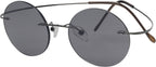 Eyekepper Titanium Rimless Round Reading Glasses Circle Readers For Men