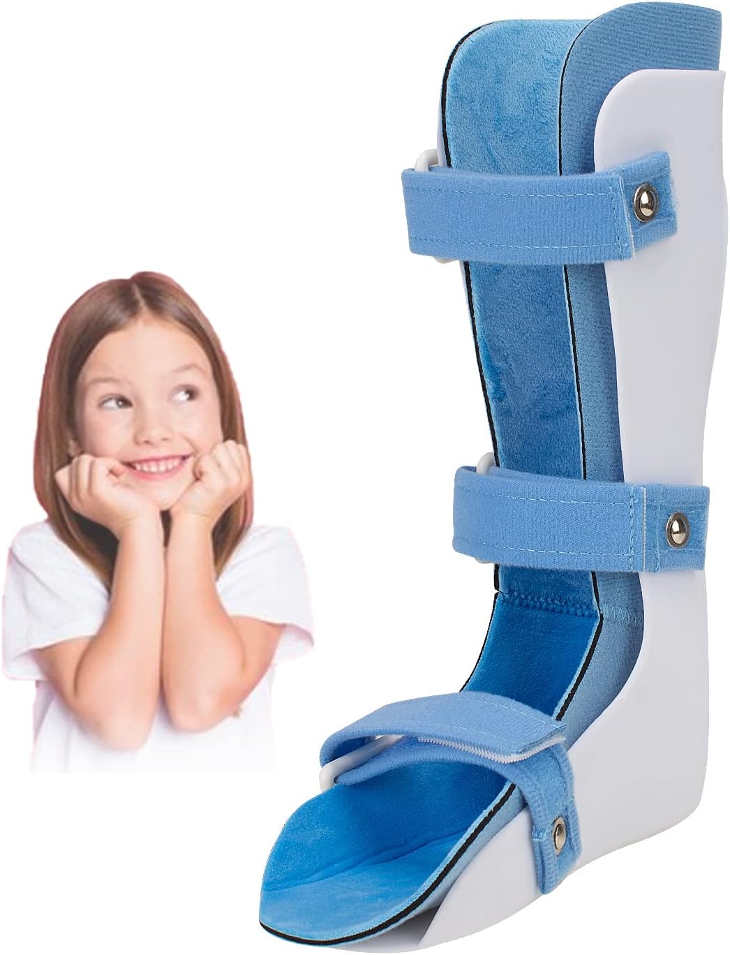GHORTHOUD Kids AFO Drop Foot Brace for Child Toddler Ankle Foot Orthosis Pediatric Afo Night Splint Walking with Shoes or Sleeping Othopedic Drop Foot Support for Children (Large-Right)